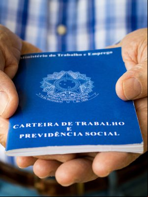 Conceptual image. Document required for any citizen who needs to work.